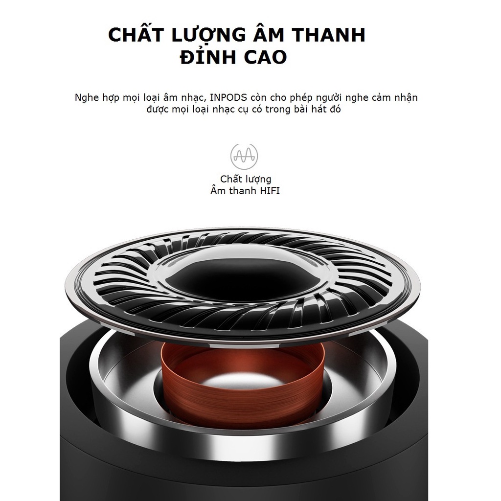 Tai nghe bluetooth tws Inp12/l12 không dây mini kèm vỏ case cute âm thanh hifi cảm ứng thông minh- LinkeeTech