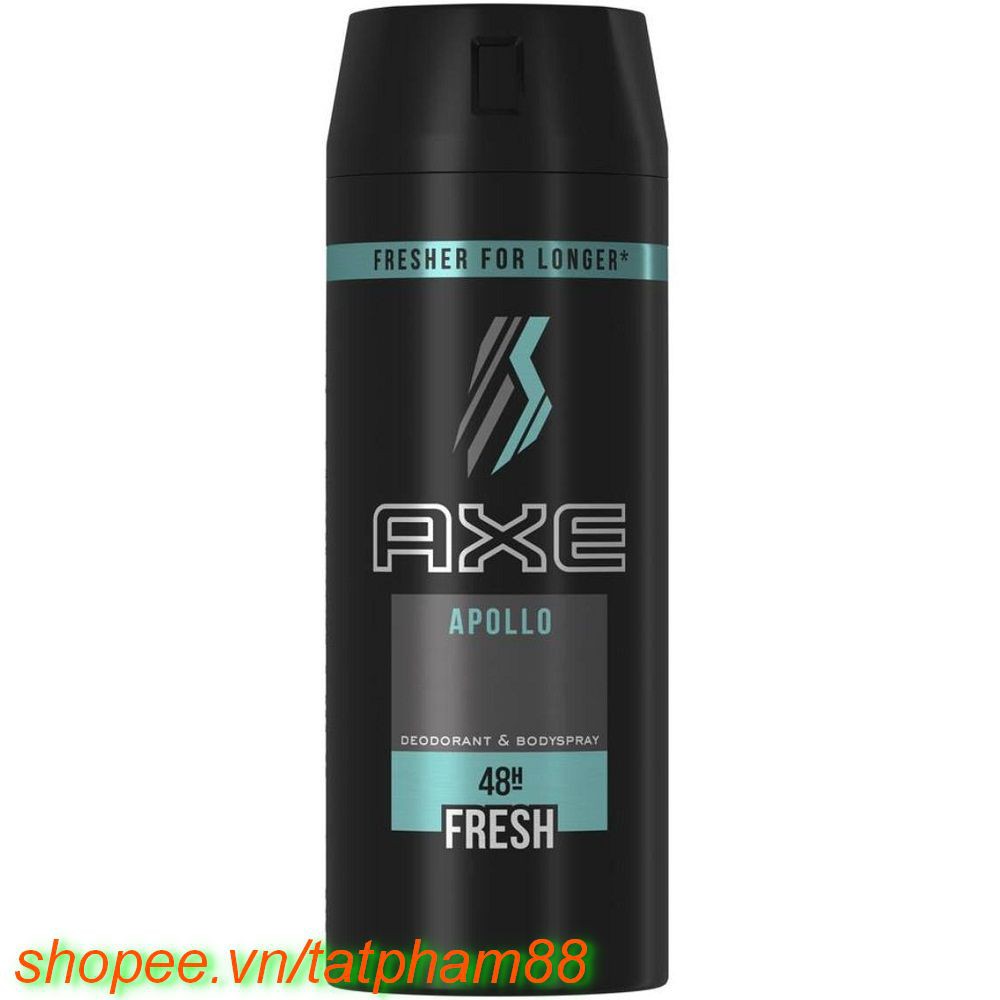 Xịt Khử Mùi 150Ml Axe Non Stop Apollo, tatpham88 Chất Lượng Tạo Nên Niềm Tin.