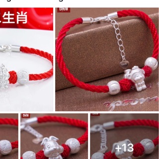 Vòng bạc con giáp combo 3c