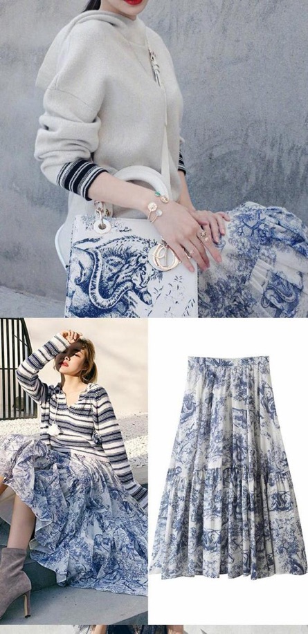 Chân váy xoè dài Angela Baby