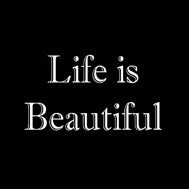 Miếng sticker Life Is Beautiful dán trang trí ô tô chống thấm 17.4cmx9.5cm