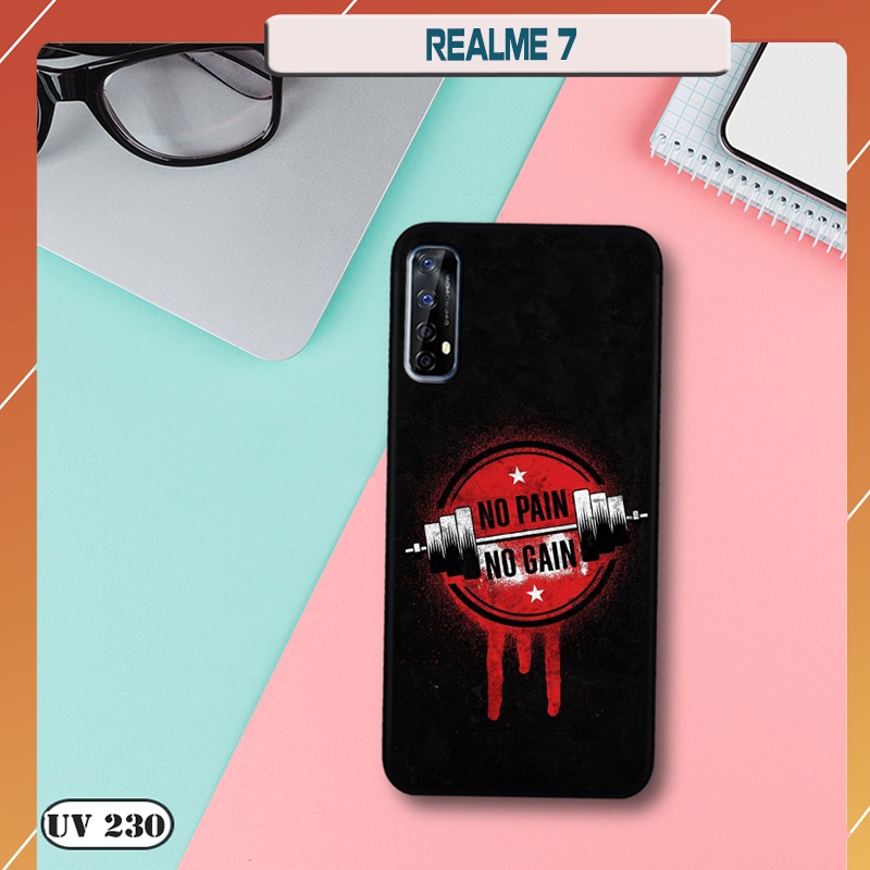 Ốp lưng nhám in hình 3D Realme 7