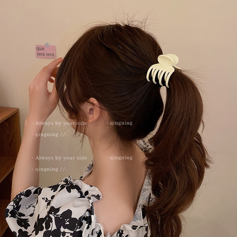 Kẹp tóc DREJEW 2 acrylic kiểu tam giác đơn giản thời trang Hàn Quốc