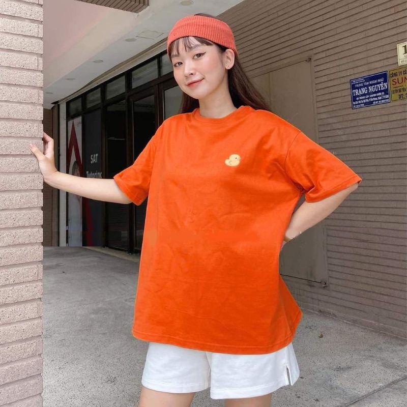 Áo thun nữ tay ngắn đẹp kiểu dáng Hàn Quốc hình vịt cute giá rẽ
