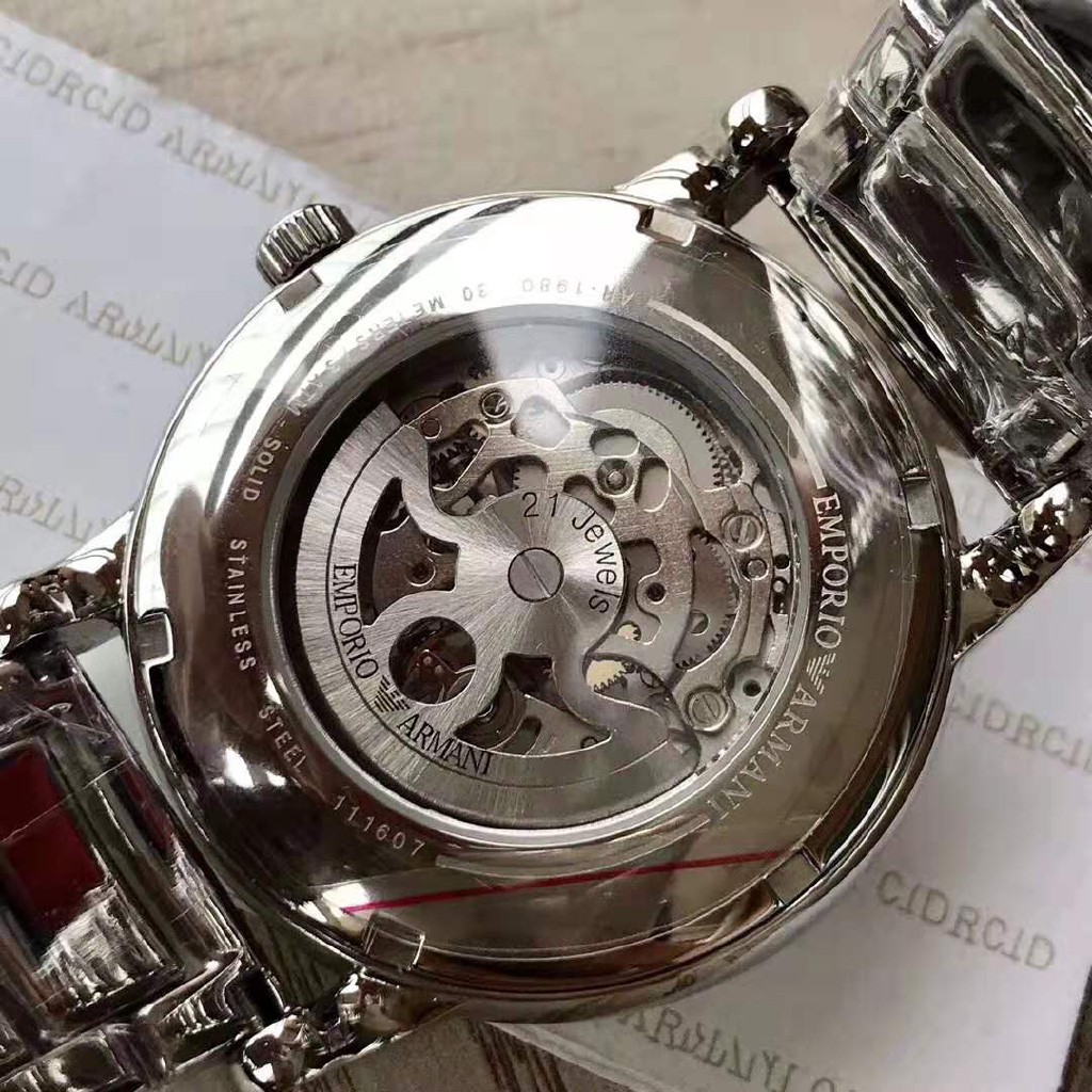 Đồng Hồ Nam Armani AR1980 Automatic Skeleton Mecanico, Size 43mm