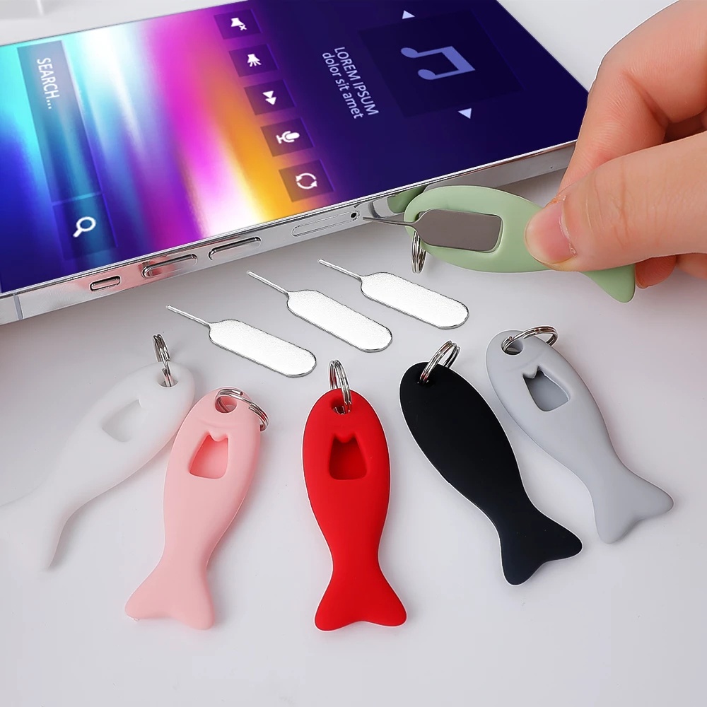 Dụng Cụ Hỗ Trợ Gắn Thẻ SIM Điện Thoại Chống Thất Lạc 3 Trong 1