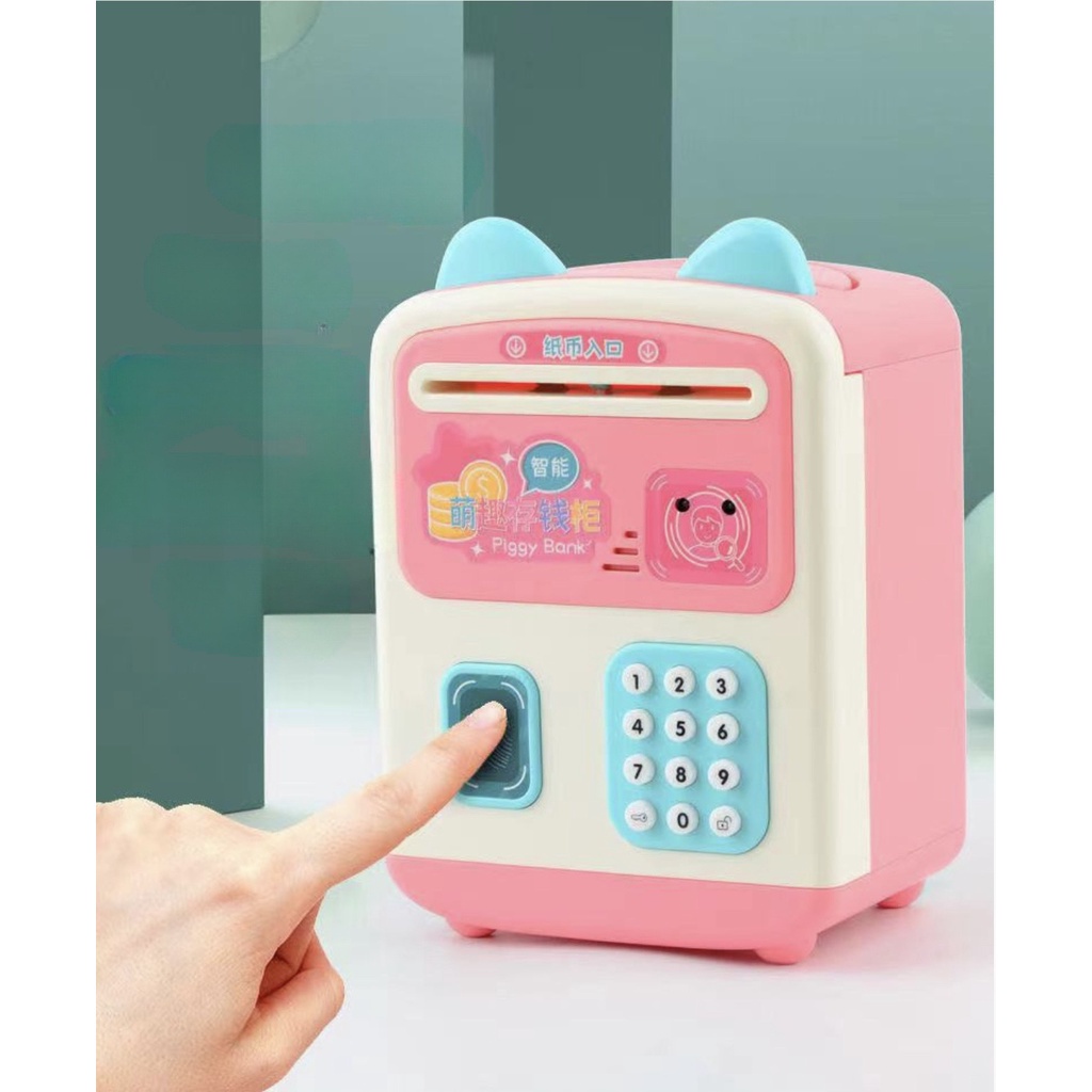 KÉT MINI ĐỰNG TIỀN TIẾT KIỆM CHO BÉ MÔ PHỎNG DẤU VÂN TAY CÓ MẬT KHẨU QUẢN LÝ