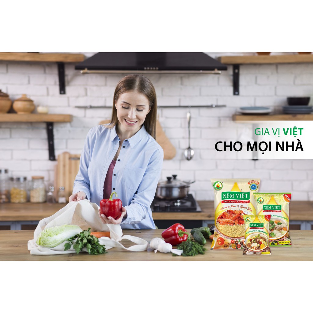 Gói 400gr hạt nêm từ nấm hương - Siêu tiết kiệm chinh phục mọi công thức nấu cả chay và mặn top gia vị bán chạy
