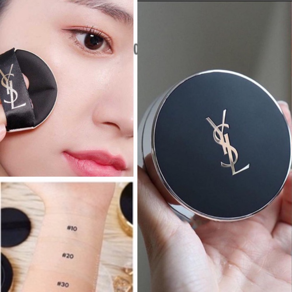 Phấn nước Cushion YSL All Hours Cushion / Le Cushion Encre De Peau Luminous Matte trang điểm lâu trôi, chống nắng (14g)