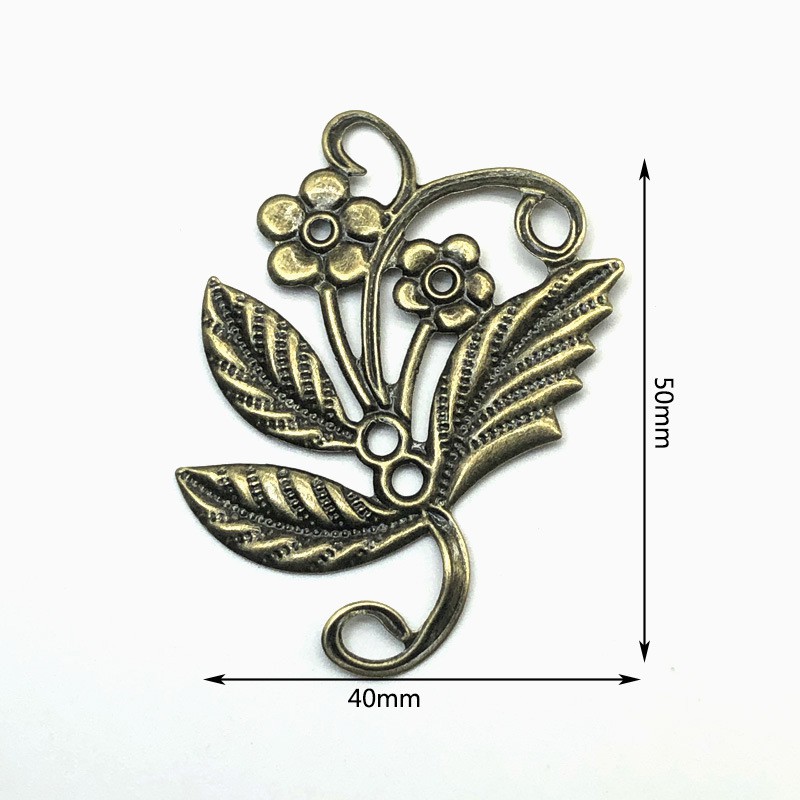 1 Miếng Phiến Hoa Hình Nhánh Cây làm trang sức- Phụ kiện nguyên liệu trang sức thủ công