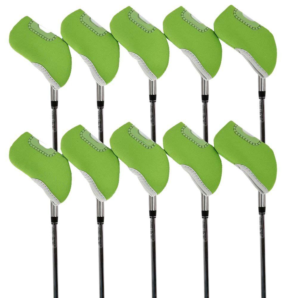ELLSWORTH Bộ 10 Vỏ Bọc Bảo Vệ Đầu Gậy Đánh Golf Thể Thao Ngoài Trời Bằng Sắt Chất Lượng Cao