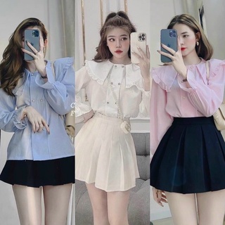 ÁO SƠ MI CỔ BÈO