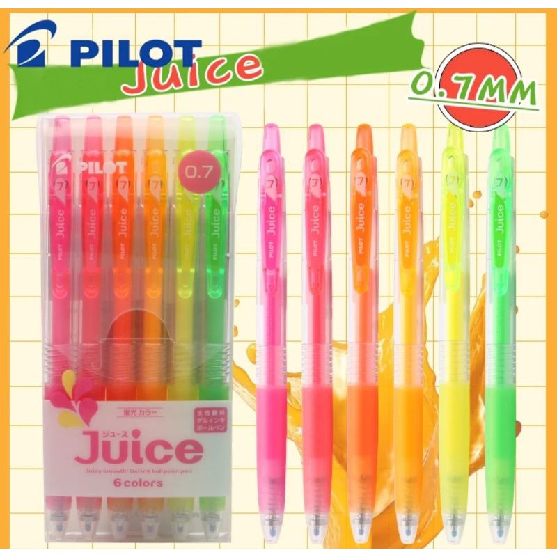 BÚT GEL PILOT JUICE 0.7 DÒNG FLUORESCENT