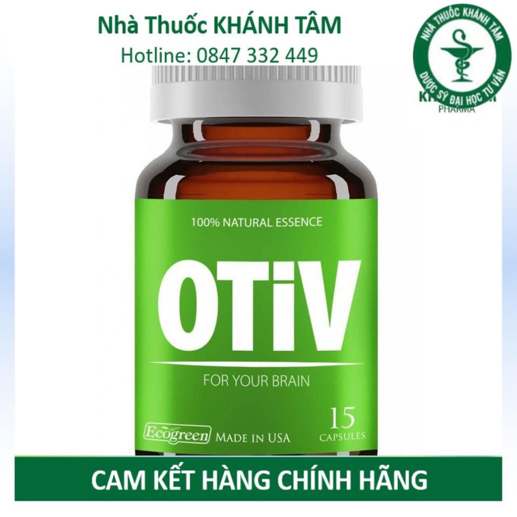 OTIV 15 viên - Viên uống bổ não, hỗ trợ điều trị suy giảm trí nhớ _Khánh Tâm ! !