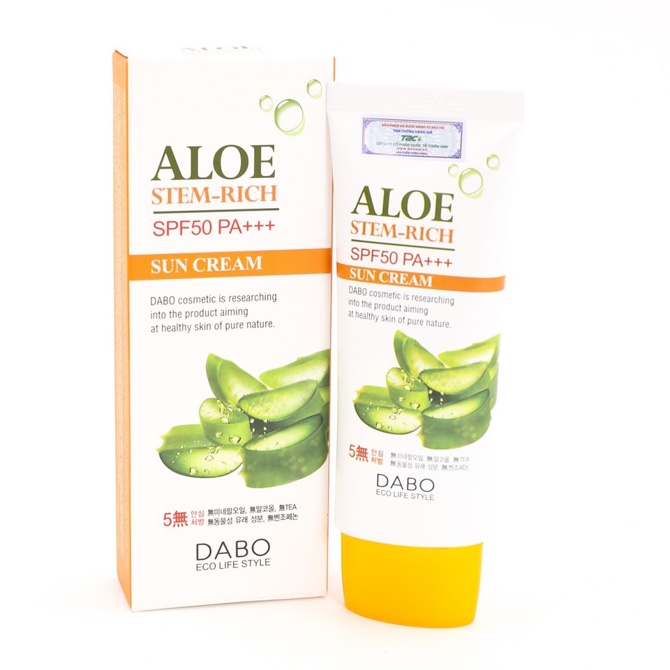 KEM CHỐNG NẮNG DƯỠNG DA HÀN QUỐC DABO LÔ HỘI - DABO ALOE STEM RICH