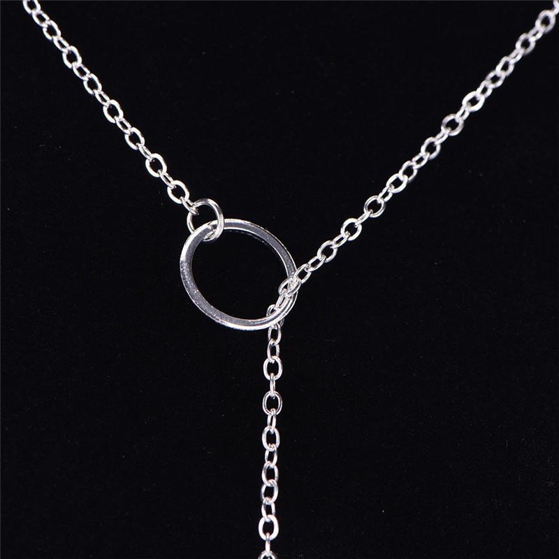 [springeven] Vòng Cổ Mặt Hình Thanh Vàng Đơn Giản Cá Tính Cho Nữ