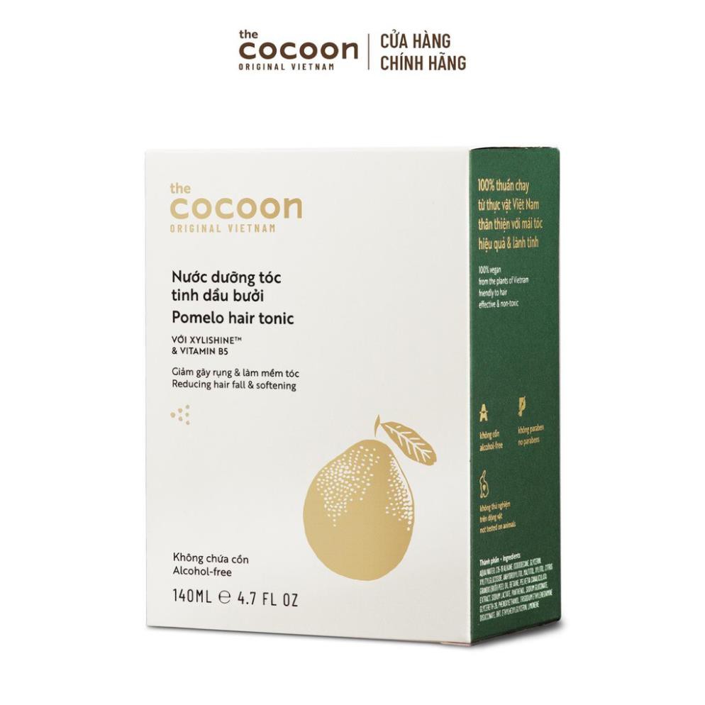 [Cocoon Việt Nam]Combo Nước dưỡng tóc tinh dầu bưởi Cocoon 140ml + Sa-chi Serum phục hồi tóc Cocoon 70ml