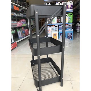 Kệ(xe đẩy)sắt 3 tầng đa năng