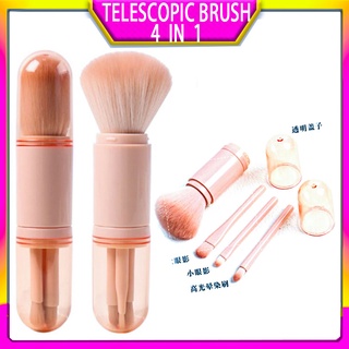 Bộ cọ trang điểm có thể thu vào 4 trong 1 Dụng cụ làm đẹp di động
