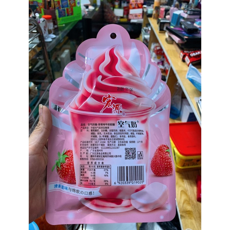 kẹo cream sữa đủ vị