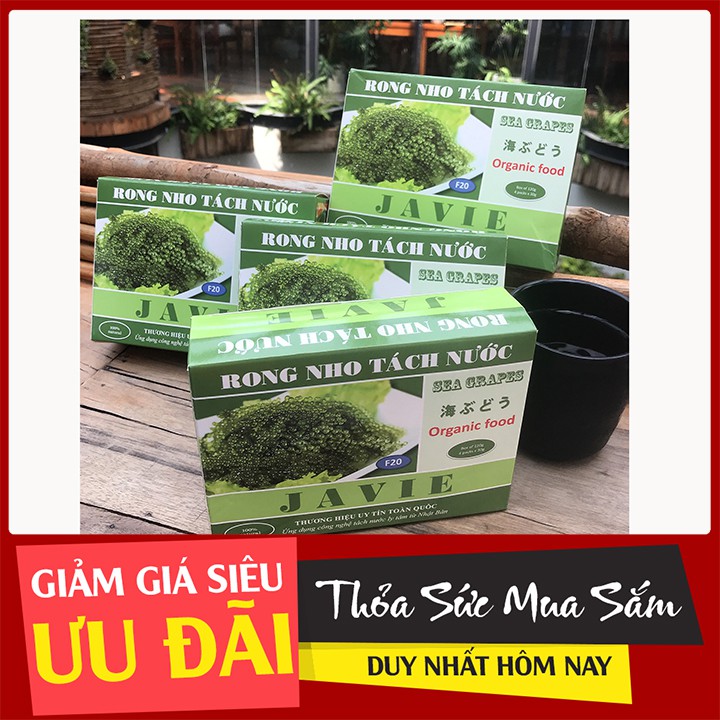 [ 5 hộp ] rong nho biển (mỗi hộp 5 gói/250gr). Rong nho tách nước - rong khô