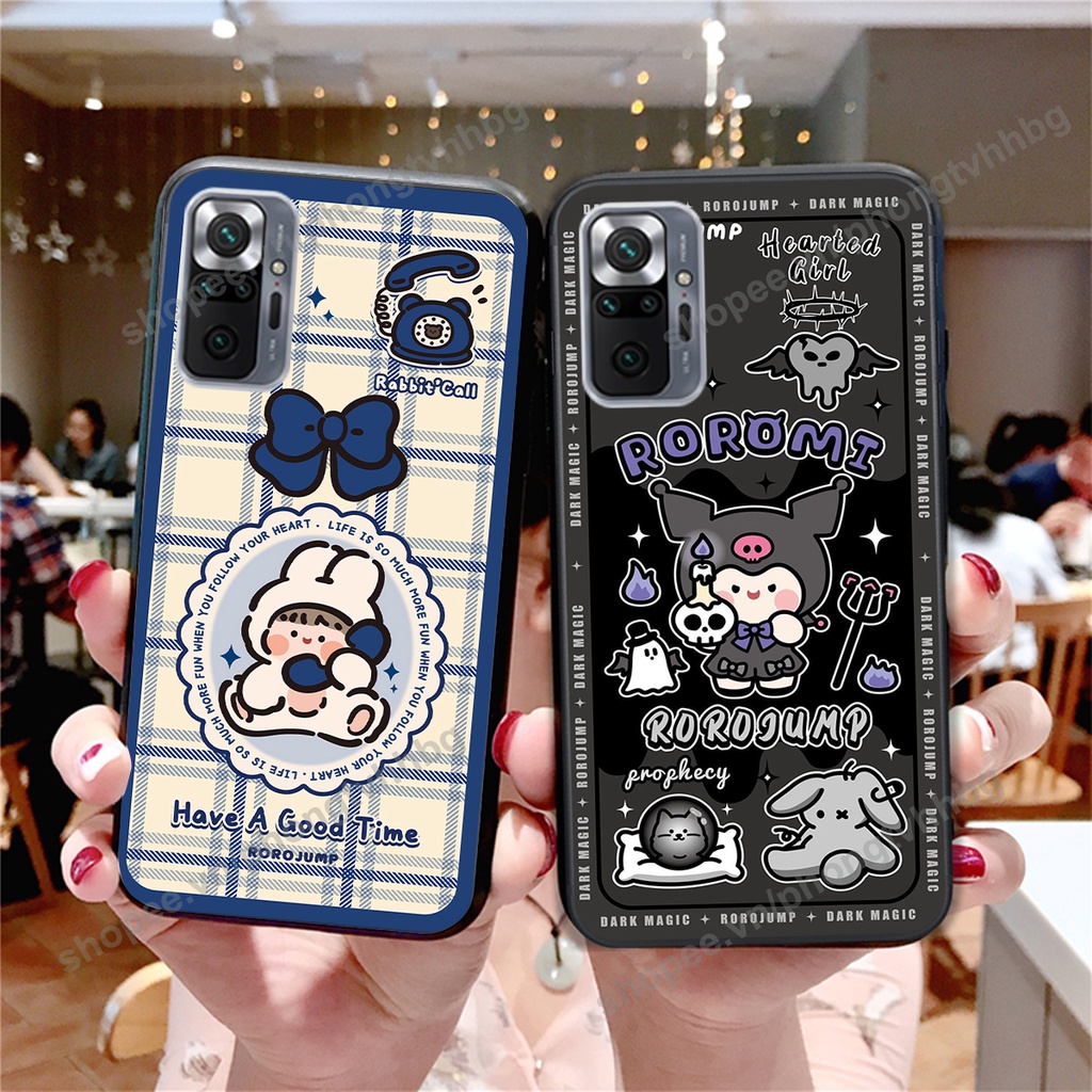 Ốp lưng Xiaomi Redmi 10 / Redmi note 10 4g 5g / Redmi note 10 Pro in mẫu gấu bo viền , smile mặt cười cực cute đẹp