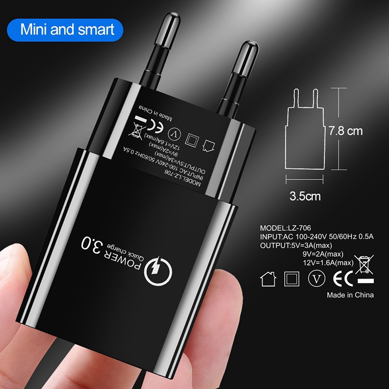 Củ sạc nhanh Universal có cổng USB cho điện thoại