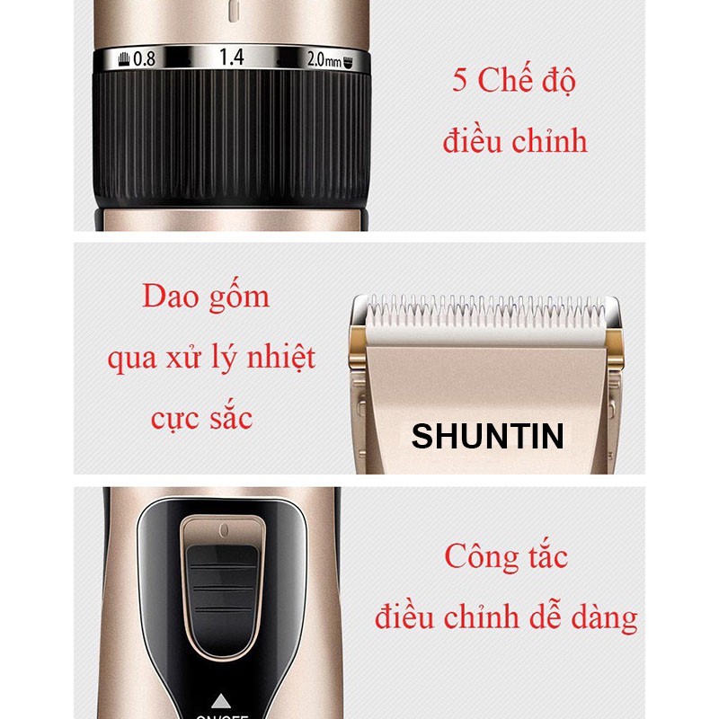 TÔNG ĐƠ CẮT TÓC NGƯỜI LỚN TRẺ EM SẠC PIN CẦM TAY GIA ĐÌNH MINI TẠO KIỂU TÓC THỜI TRANG NHIỀU CHẾ ĐỘ DL6