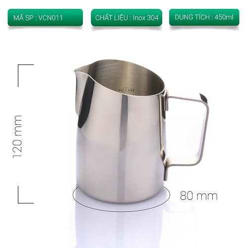 Ca đánh sữa mũi nhọn 450ml