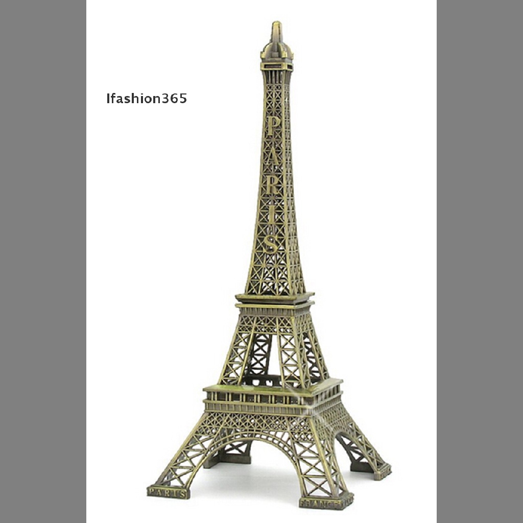 Mô Hình Tháp Eiffel Bằng Hợp Kim Đồng 13cm Phong Cách Vintage
