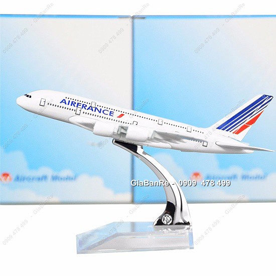 Máy Bay Mô Hình Kim Loại Air France A380 - 16cm Đế Mica - 8942.1