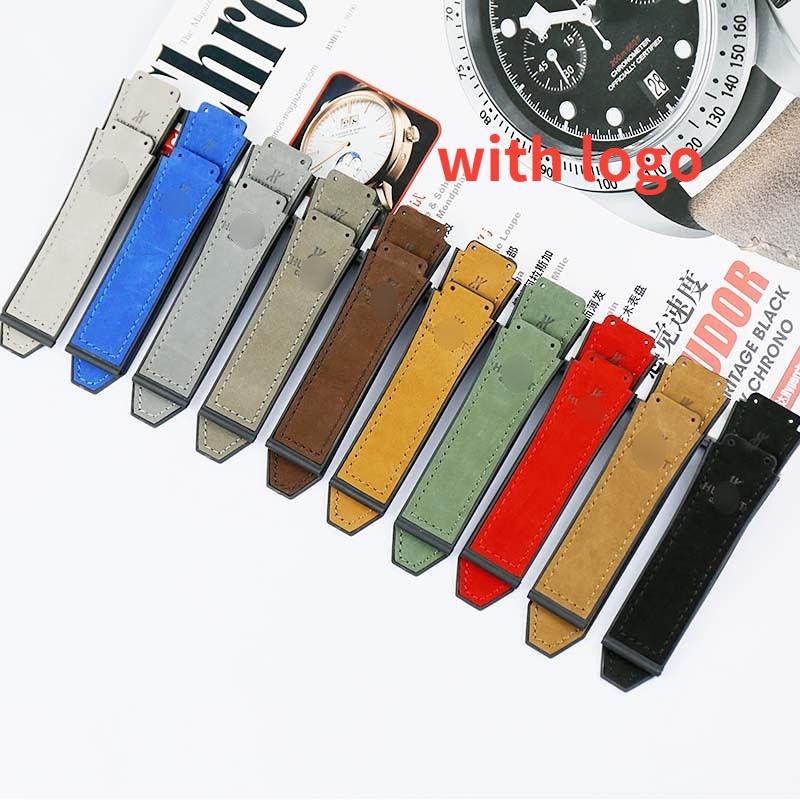 Dây Đeo Đồng Hồ Bằng Da Cao Su Nhám 19mm*25mm Kèm 22mm Khóa