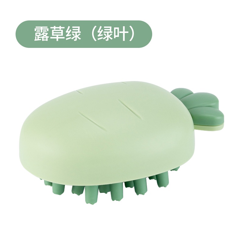 PVN45600 Lược Chải Tóc Massage Da Đầu Bằng Silicon Hình Củ Cà Rốt Dễ Thương Giá Rẻ