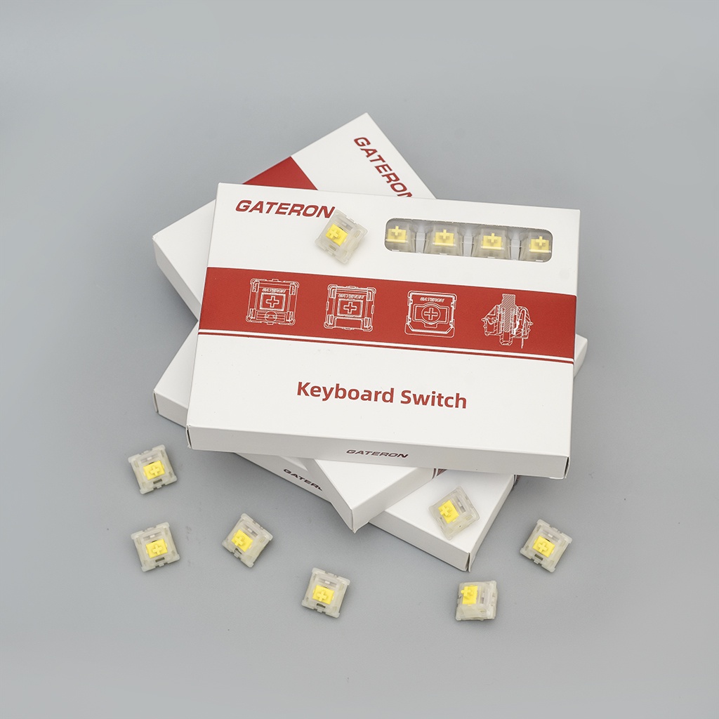 Switch Gateron Milky Pro Yellow RED Gateron RGB Pro công tắc bàn phím Switch Gateron Yellow Red Black Brown DoDo Gear