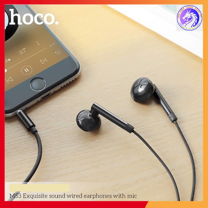TAI NGHE NHỰA TPE JACK 3.5MM CÓ MIC HOCO M53 - DÀI 1.2M