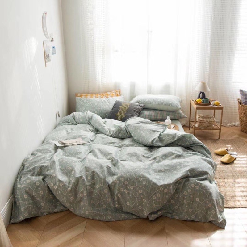 Set Cotton Living 100% Cotton Hàng Nhập Khẩu Cao Cấp 4 Món Vintage | BigBuy360 - bigbuy360.vn