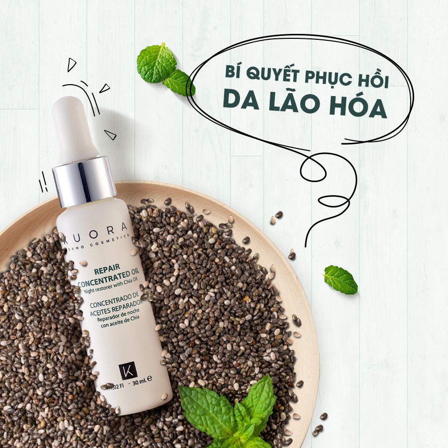 Serum Dưỡng và Hồi Phục Da Mỏng, Yếu, Sau Lăn Kim, Tái Tạo 💓Repair Concentrated Oil💓 – KUORA Repair Co