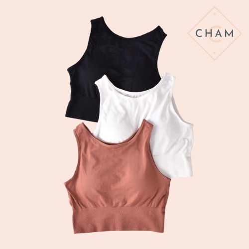 Áo 3 Lỗ nữ chất dày đẹp áo croptop có mút ngực sẵn không cần mặc áo lót