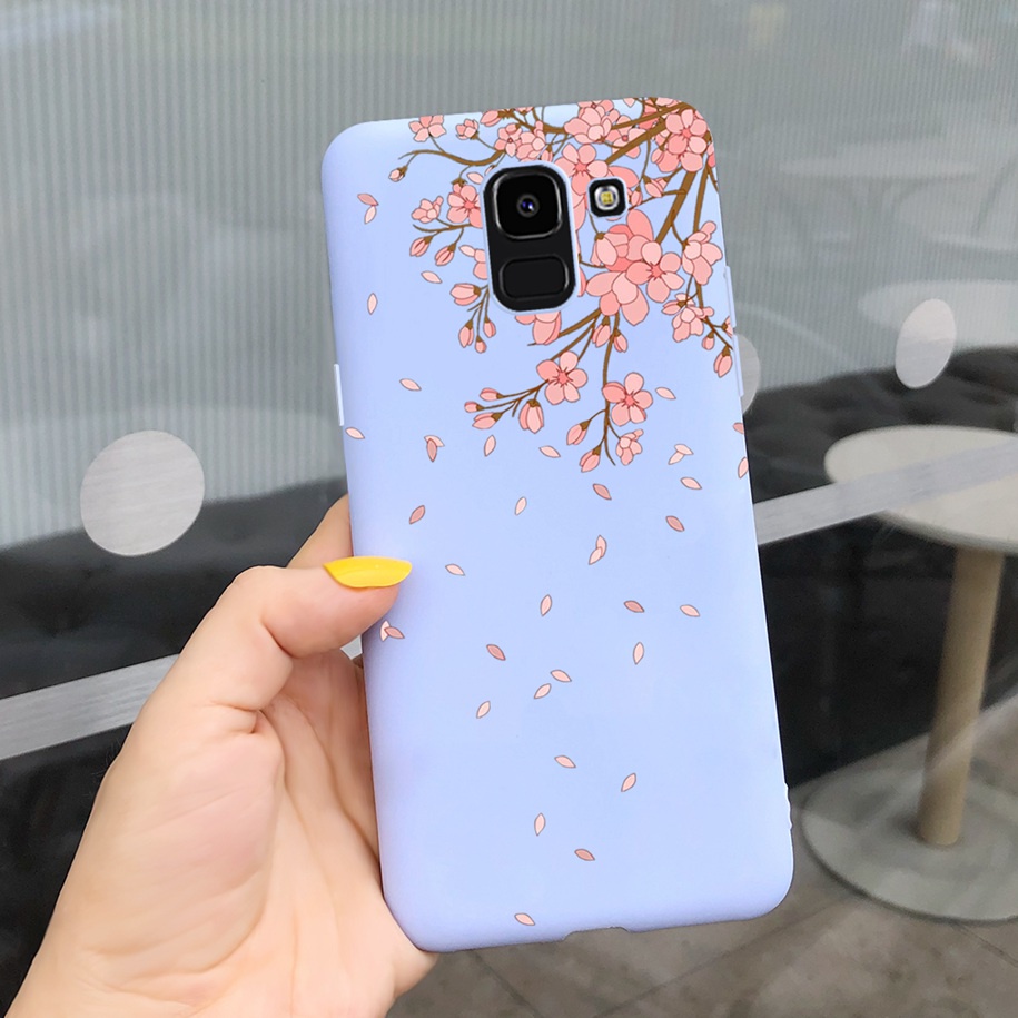 Ốp Điện Thoại TPU Dẻo Họa Tiết Hoa Cúc & Bươm Bướm Xinh Xắn Cho Samsung Galaxy J6 J6+ Plus 2018 Samsung J6 Plus J610F