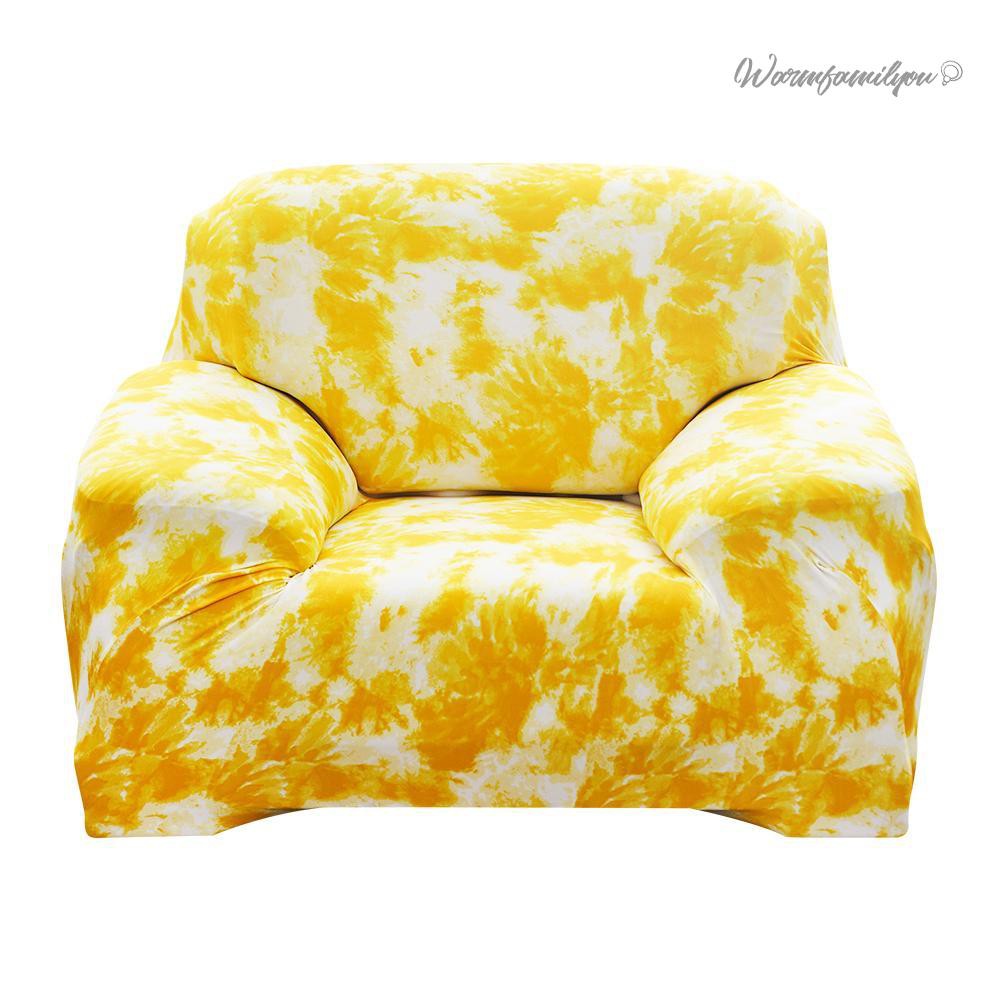 Vỏ Bọc Ghế Sofa Mỏng Co Giãn Màu Vàng Giữ Ấm Toàn Diện Chống Trượt