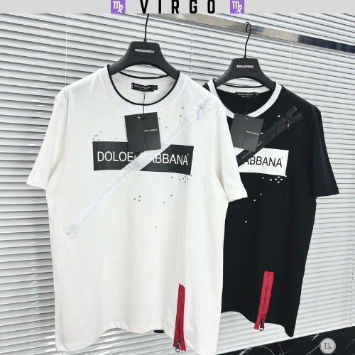 Áo polo thun nam cao cấp D&amp;G,áo phông ngắn tay vải cotton mềm mịn(ảnh thật)