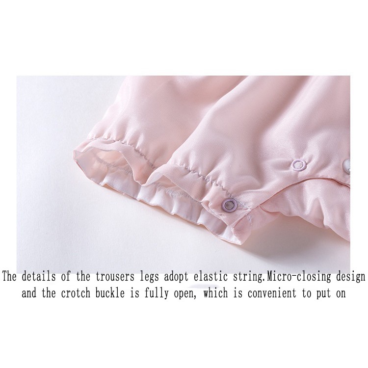 Áo Liền Quần Tay Ngắn Cho Bé Gái