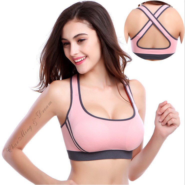 Áo Tập Gym Nữ MADELA, Croptop 2 dây chéo lưng co giãn có nhiều màu - Mã A1010