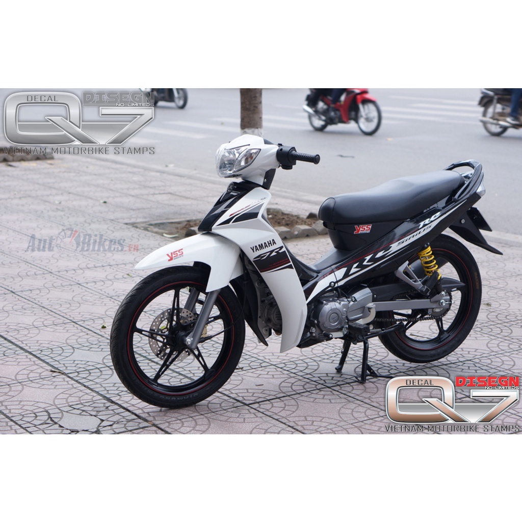 Tem Rời Sirius 110 trắng đen