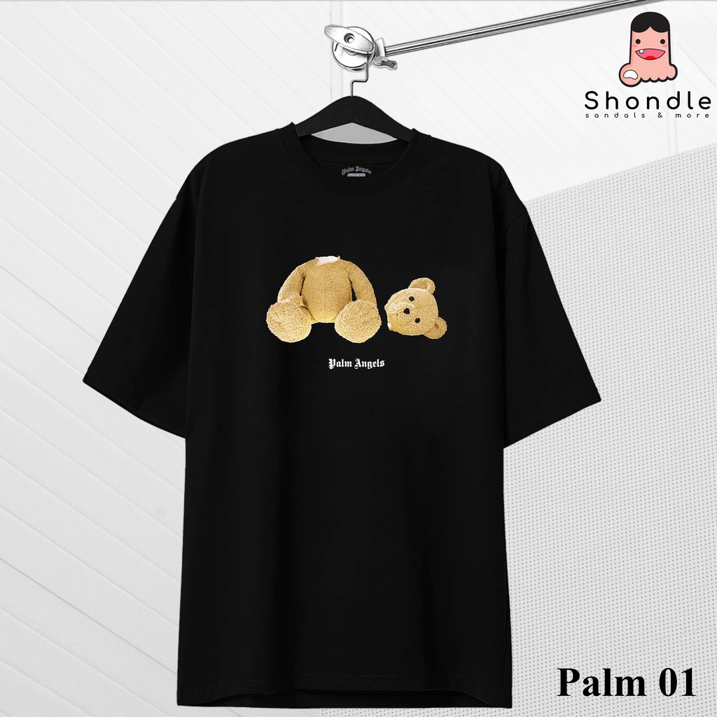 Áo Thun Palm Angels Tay Lỡ Cotton Cao Cấp Unisex