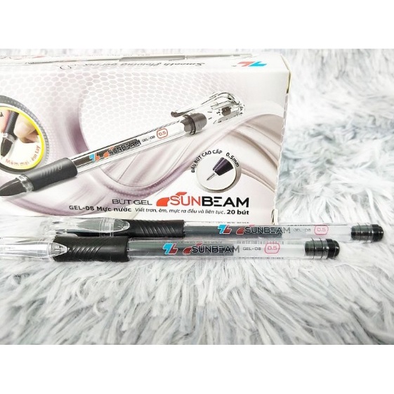 Bút bi gel mực nước GEL08 Thiên Long Sunbeam GEL-08 - Đỏ/Xanh/Đen/Tím