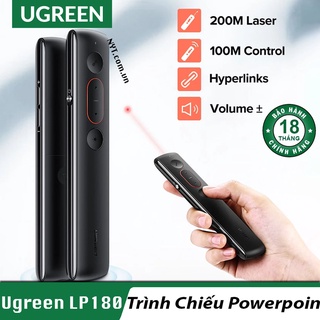 Bút laser trình chiếu powerpoint ugreen lp180 60327 điều khiển 100m - bh 18t chính hãng
