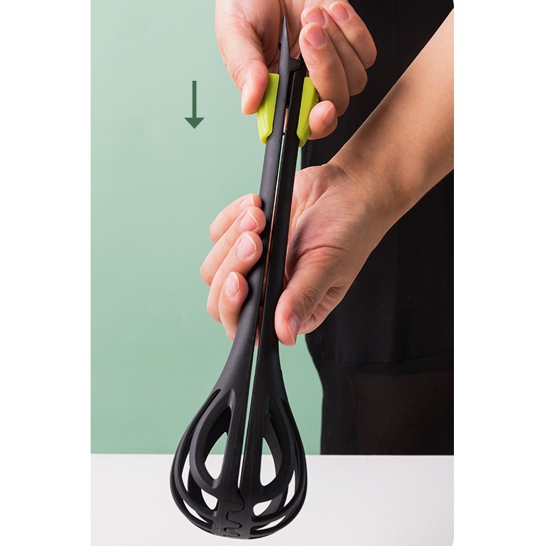 Dụng cụ gắp tích hợp que đánh trứng bằng nylon đa năng cho nhà bếp