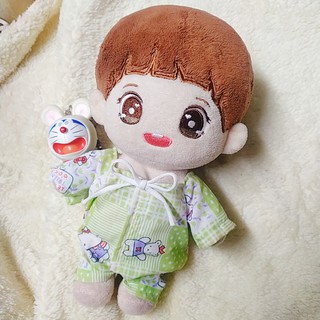 [Có sẵn - Outfit Doll] Đồ Ngủ Cho Doll 20cm (Pijama Liền Thân Và Nơ)