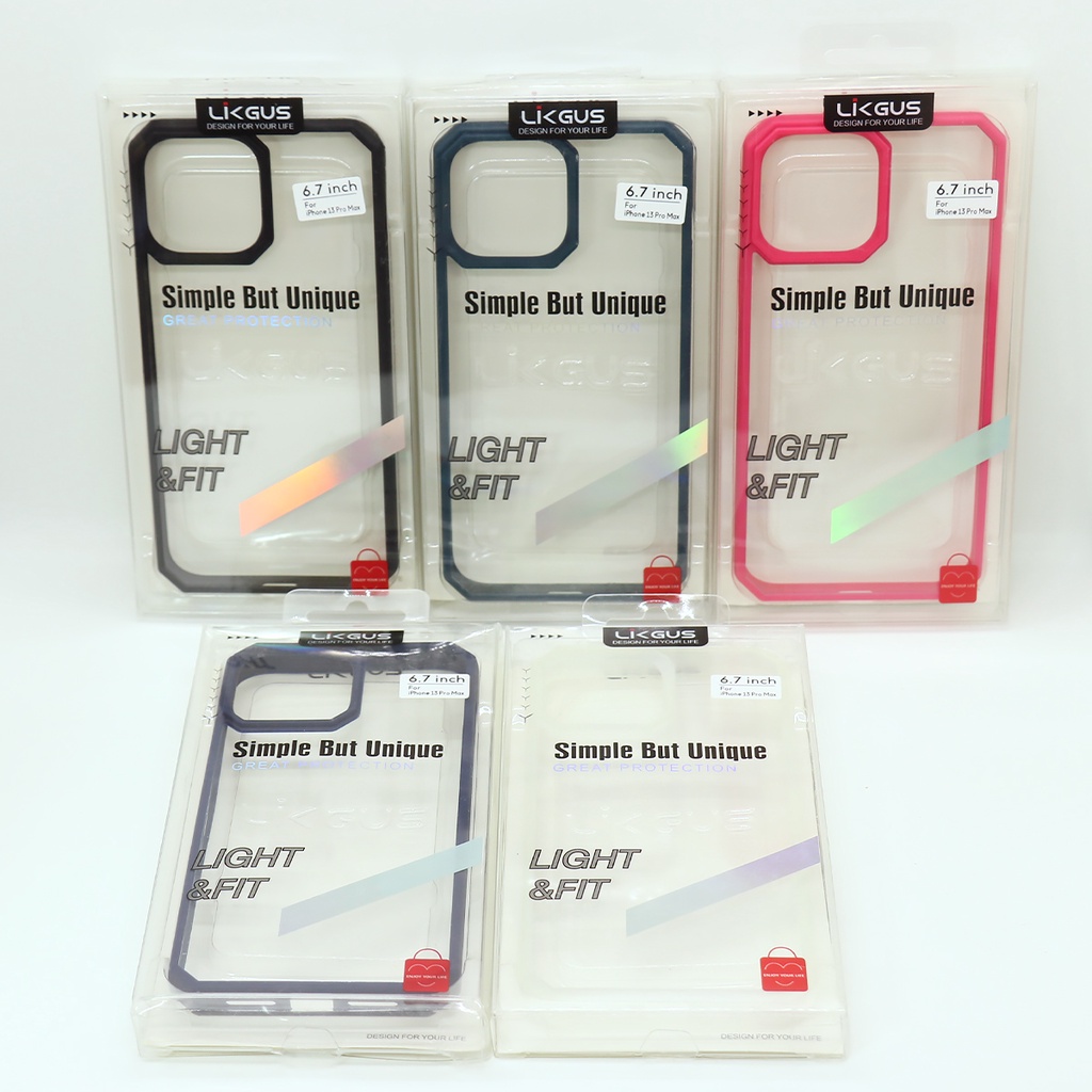 Ốp Chính Hãng  LIKGUS Square iPhone Xsmax 11Promax 12Promax 13.13Pro 13Promax Lưng Pc Cứng Chống Trầy Viền Bảo Vệ Camera